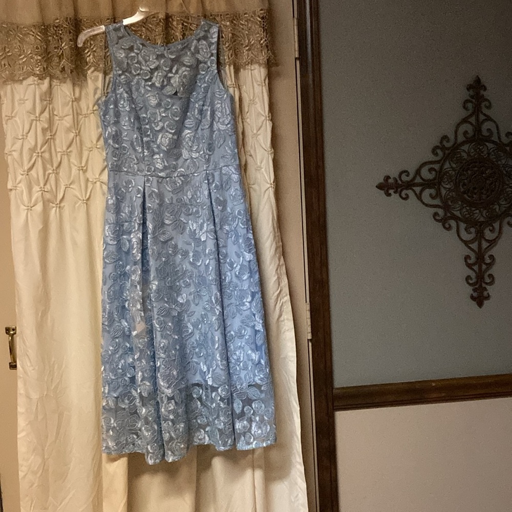 NWT Adrianna Papell ladies Lace Tea Length Dress size 4 - Picture 8 of 8